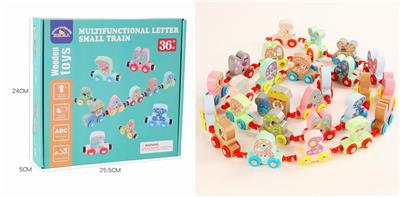 WOODEN LETTER TRAIN - OBL893464