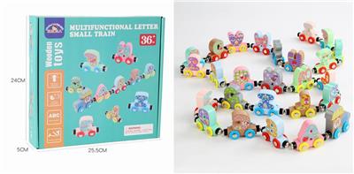 WOODEN MAGNETIC LETTER TRAIN - OBL893465