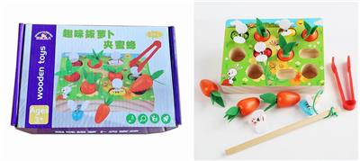 WOODEN RADISH CLIP BEE GAME - OBL893468
