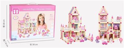 WOODEN PRINCESS BUILDING BLOCK HOUSE - OBL893494