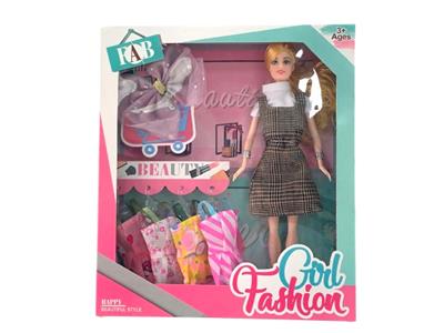 11 INCH EXQUISITE BARBIE BIG BOX CLOTHES CHANGE - OBL893517