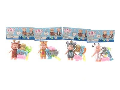 2.5 INCH ENAMEL ANIMAL DOLL WITH ACCESSORIES - OBL893532