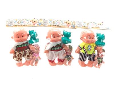 10 INCH 5 INCH CARTOON ENAMEL DOLL WITH ACCESSORIES - OBL893538