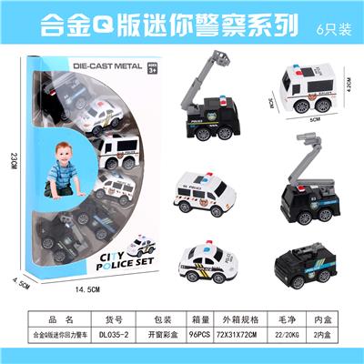 Q MINI POLICE ALLOY CAR - OBL893690