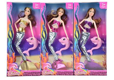 HIGH-END 11.5-INCH 12-JOINT REAL MERMAID-THEMED BARBIE - OBL893770
