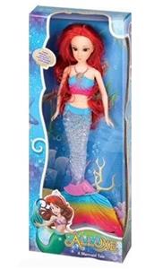 HIGH-END 14-INCH SOLID 3D REAL EYE MERMAID BARBIE WITH LIGHT MUSIC - OBL893778