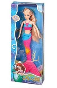 HIGH-END 14-INCH SOLID 3D REAL EYE MERMAID BARBIE WITH MUSIC - OBL893780