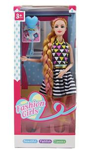 11.5-INCH SOLID 9-JOINT LONG BRAID FASHION BARBIE - OBL893791