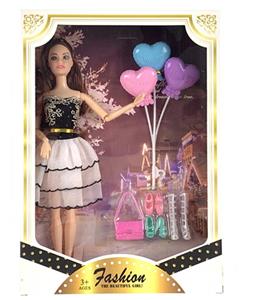 11.5-INCH SOLID 9 JOINT FASHION BARBIE BELT ROCKING SOUND BALLOON SHOE BAG SUCTION PLASTIC - OBL893795