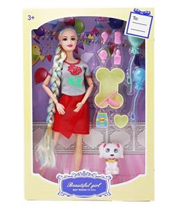 11.5-INCH SOLID 9-JOINT LONG BRAID FASHION BARBIE - OBL893802