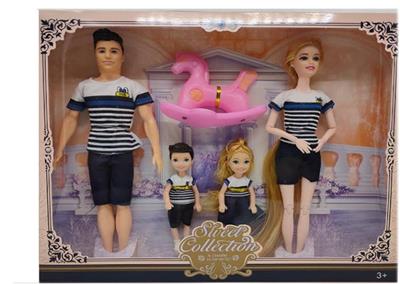 (4-PERSON PARENT-CHILD CLOTHES) 11.5 SOLID BODY 12 JOINTS WOMEN 11.5\ 6 JOINTS SOLID BODY MEN 2 5.5 \SOLID BODY BARBIES - OBL893816