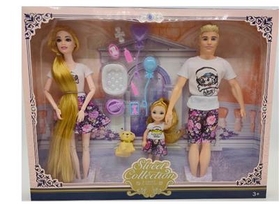 (3-PERSON PARENT-CHILD CLOTHES) 11.5 SOLID BODY 12 JOINTS LADY 11.5\ 6 JOINTS SOLID BODY MAN 1 5.5 \SOLID BODY BARBIE - OBL893818