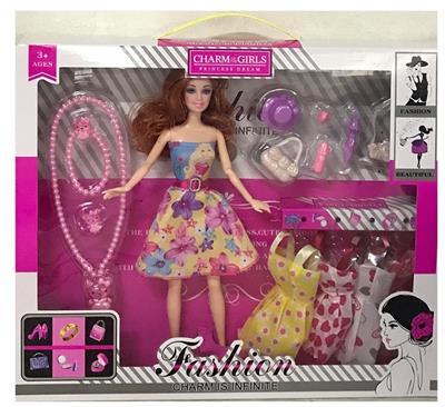 11.5-INCH REAL BODY 9-JOINT FASHION BARBIE BELT NECKLACE BLISTER ACCESSORIES BLISTER HANGING SKIRT - OBL893824
