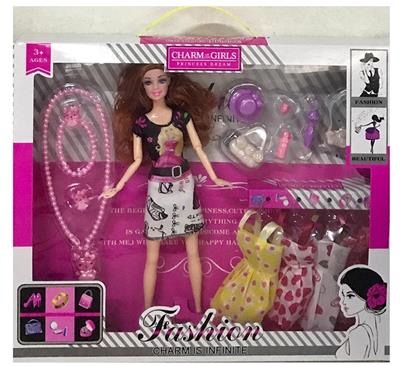 11.5-INCH REAL BODY 9-JOINT FASHION BARBIE BELT NECKLACE BLISTER ACCESSORIES BLISTER HANGING SKIRT - OBL893825