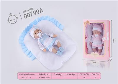 13寸全搪娃出生婴儿娃娃 无IC - OBL894393