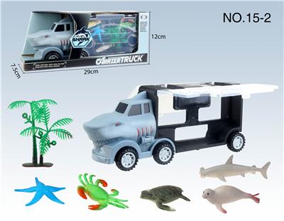 SHARK STORAGE TRUCK AND OCEAN 5 AND 1 TREE - OBL894551