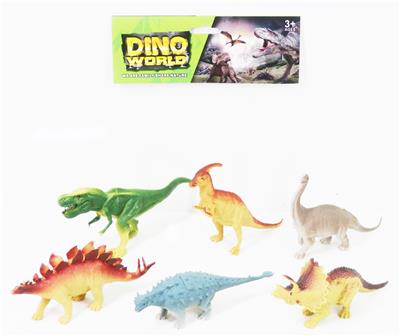 SIX 6.5-INCH DINOSAURS - OBL894595