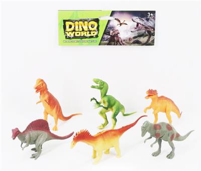 SIX 6.5-INCH DINOSAURS - OBL894596