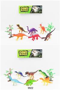 6 4.5-Inch solid dinosaurs, 2 mixed - OBL894598