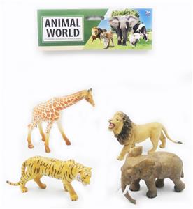 4 6.5-INCH PAINTED ANIMALS - OBL894599