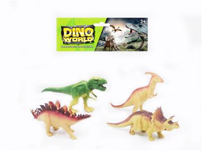 FOUR 6.5-INCH DINOSAURS - OBL894610