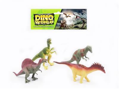FOUR 6.5-INCH DINOSAURS - OBL894611