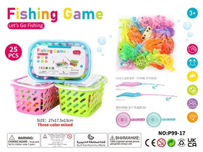 25-PIECE SET OF PORTABLE BASKETS FOR FISHING - OBL894625