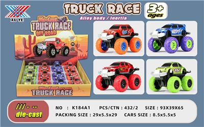 1:43 ALLOY OFF-ROAD INERTIAL VEHICLE (12 PACKS) - OBL894672