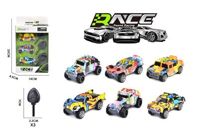 SANZHIZHUANG EJECTION GRAFFITI CAR WITH 3 LAUNCHERS - OBL895117