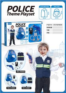 警察局帐篷搭配警察服和警具 - OBL895330