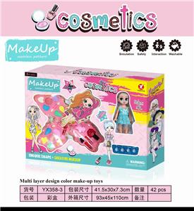GIRL DIY THREE LAYERS OF MAKEUP WITH DOLLS - OBL897216