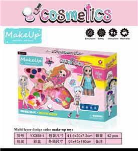 GIRL DIY THREE LAYERS OF MAKEUP WITH DOLLS - OBL897217