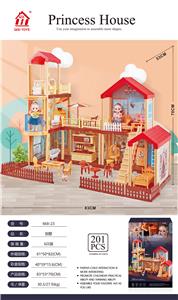 自装别墅屋+6寸芭比2只 - OBL897403