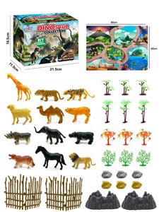 37Pcs puzzle scene animal diy set with map - OBL898681