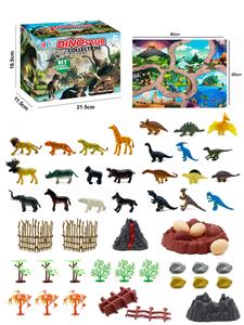 56Pcs puzzle scene animal diy set with map - OBL898684