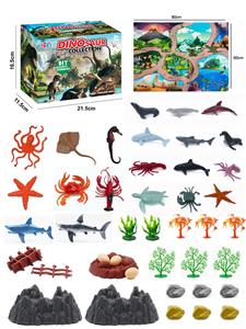 47Pcs puzzle scene ocean diy package with map - OBL898688