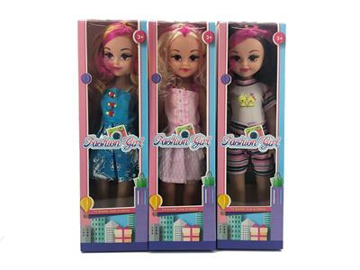 18寸肥童大眼妹三款混装配音乐 - OBL899704