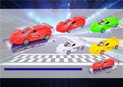 PULL-WIRE CAR WITH LIGHTS - OBL900140