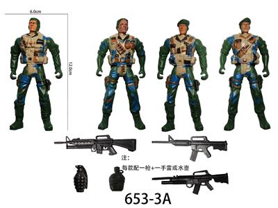 沙漠绿军人+大枪+雷 - OBL900860