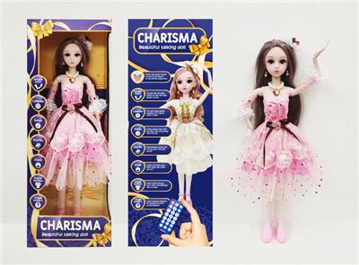 22英文仿真3D眼遥控关节娃娃 - OBL901558