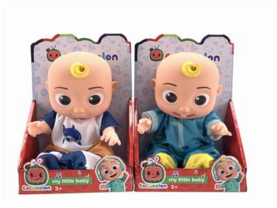 10 INCH FULL BODY GLUE COCOMELON BABY WITH MUSIC - OBL901586