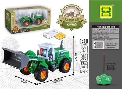 1：30四通灯光遥控平臂推铲农夫车 （包3AA可充电电池+USB座） - OBL905457