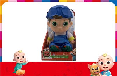 14寸搪胶cocomelon超级宝贝带4首不同主题音乐和圣诞音乐 - OBL905851