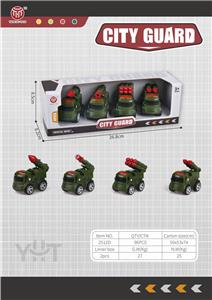 Q VERSION ALLOY INERTIAL MILITARY VEHICLE/4 MODELS - OBL906331