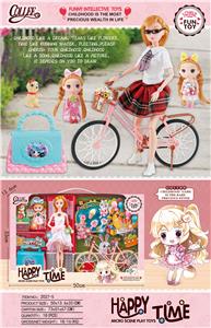HAPPY HOUR BIKE DOLL SET - OBL906469