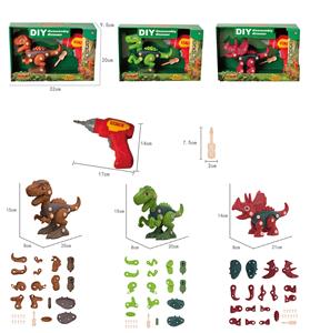 拆装恐龙+电钻（三款混装） - OBL907752