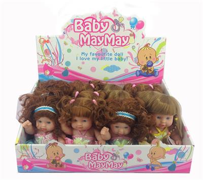 20cm全搪胶女娃三款 - OBL908960