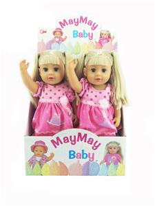 46cm喝水尿尿带关节仿真全搪胶娃娃带六声IC - OBL909004