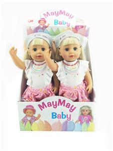 46cm喝水尿尿带关节仿真全搪胶娃娃带六声IC - OBL909006