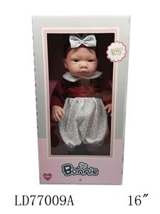 16寸全搪胶羊毛套装男娃娃 - OBL909467